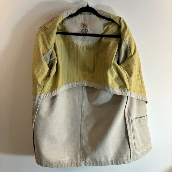 CAMEL COLLECTION Sz 50 Blazer Partially Lined Shoulder Pads Patch Pockets - Picture 3 of 12